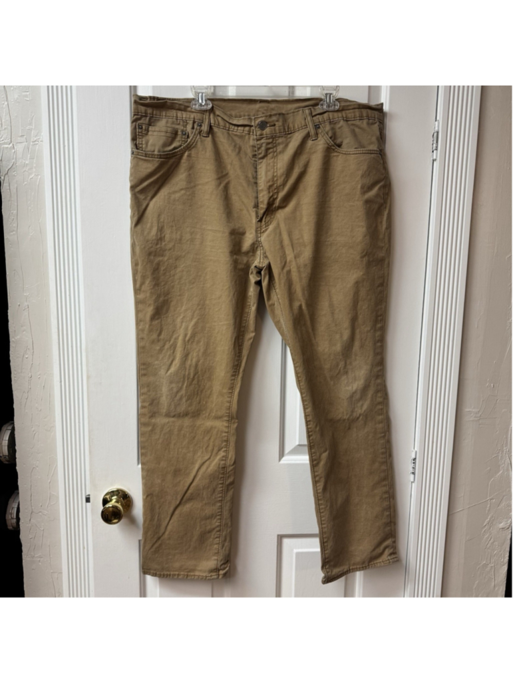Levi's 511 Tan Jeans Men’s 42x30 Cotton Blend Straight Leg